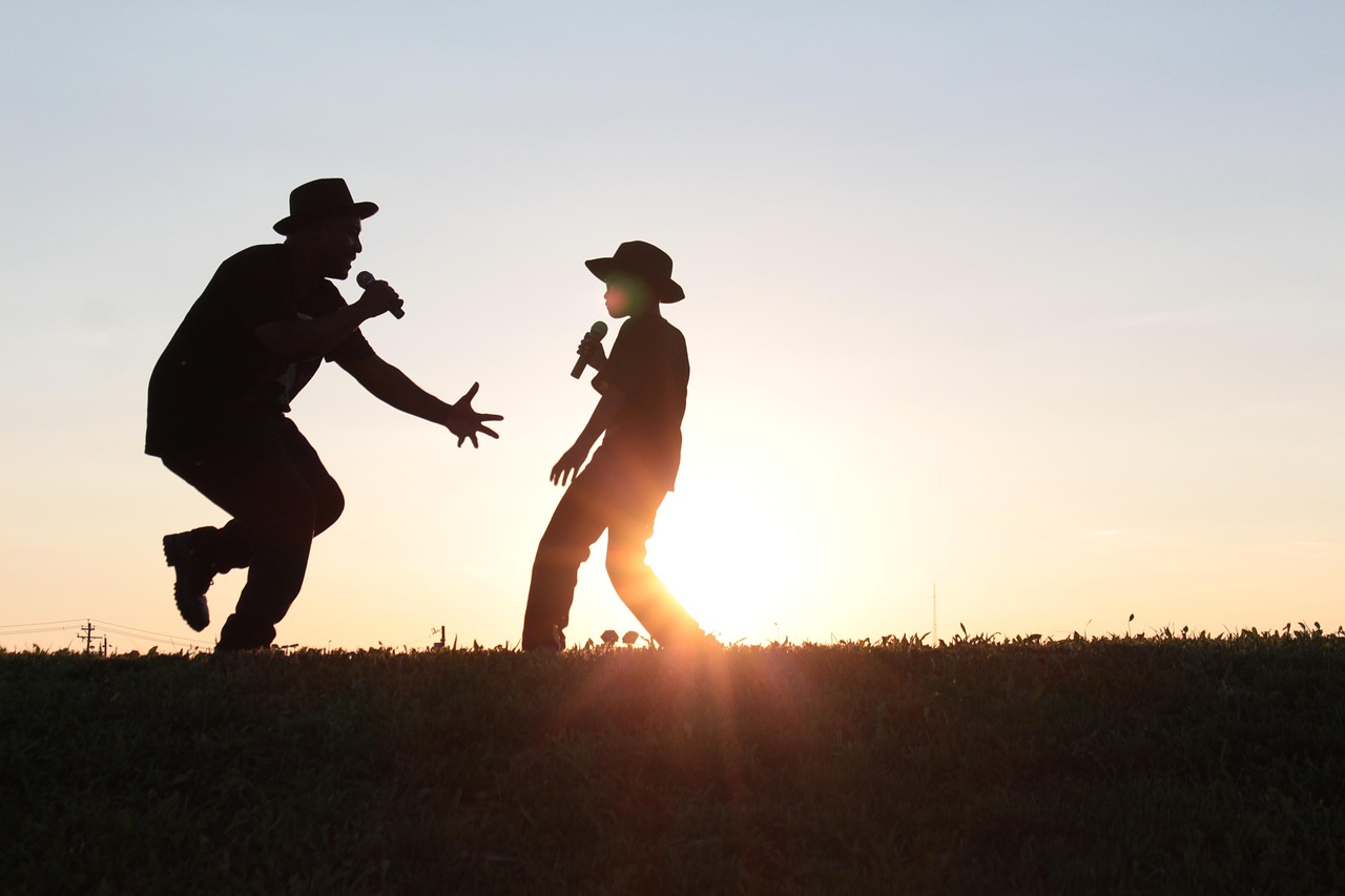 father and son, nature, singing-3315817.jpg